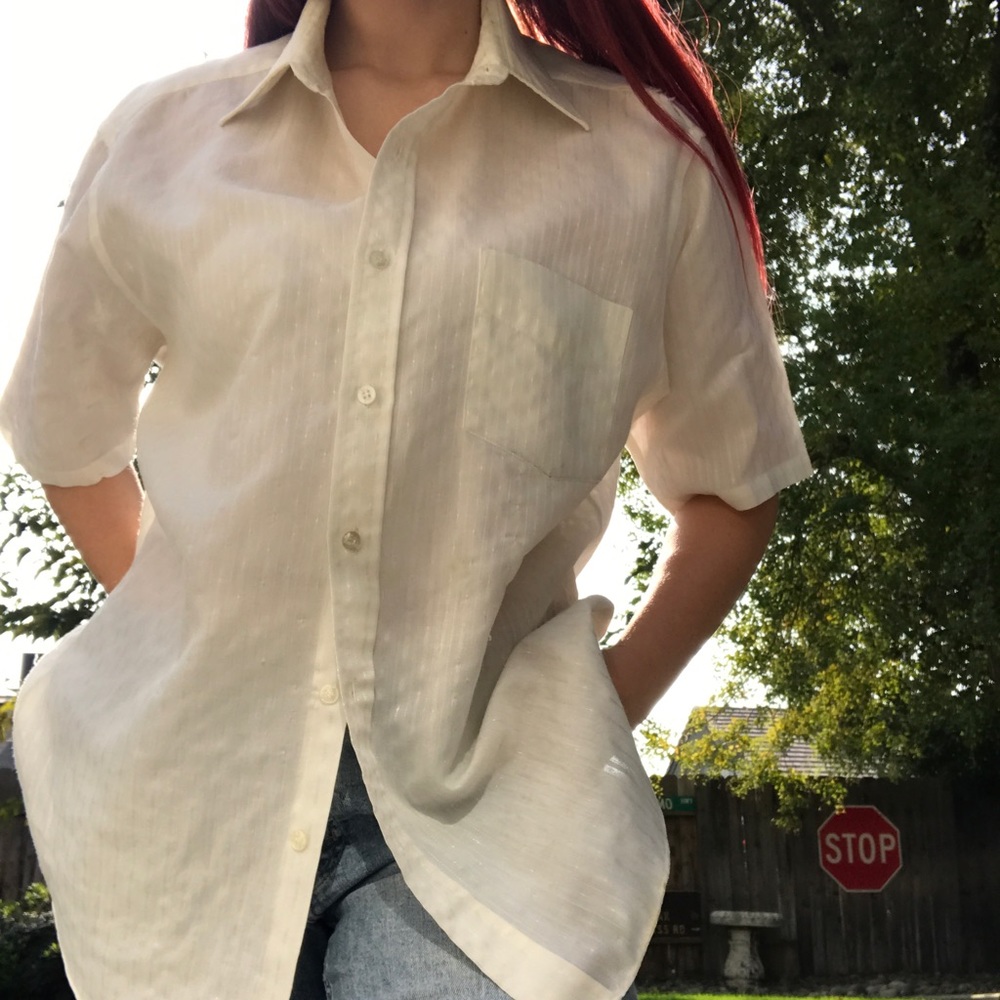 Vintage White Blouse